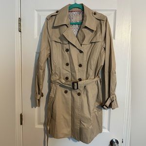 Banana Republic Women’s Beige Trench Coat with Belt Sz XL
